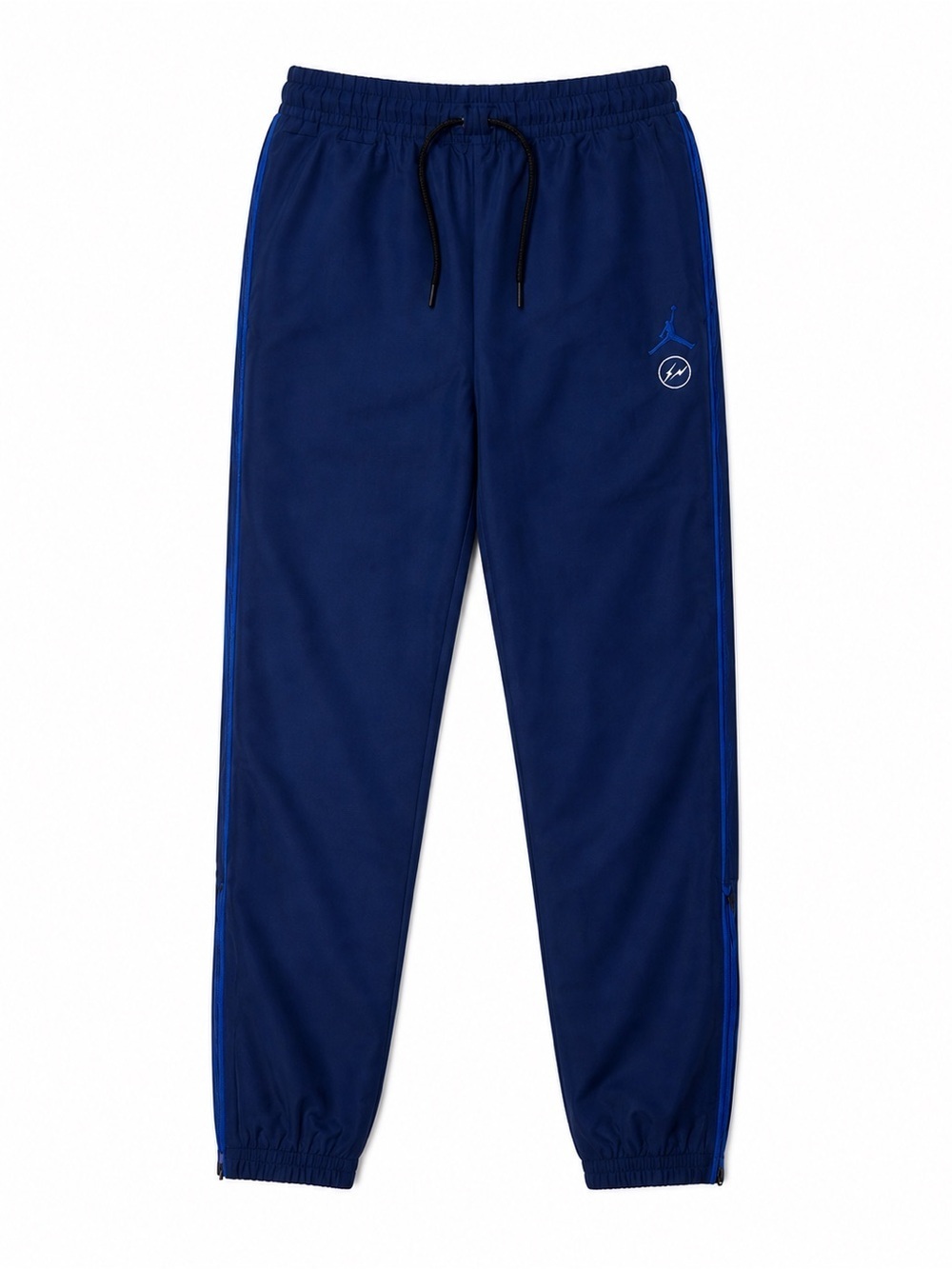 JORDAN MEN BLUE ELASTIC WAIST STANDARD FIT LONG TRACK PANT